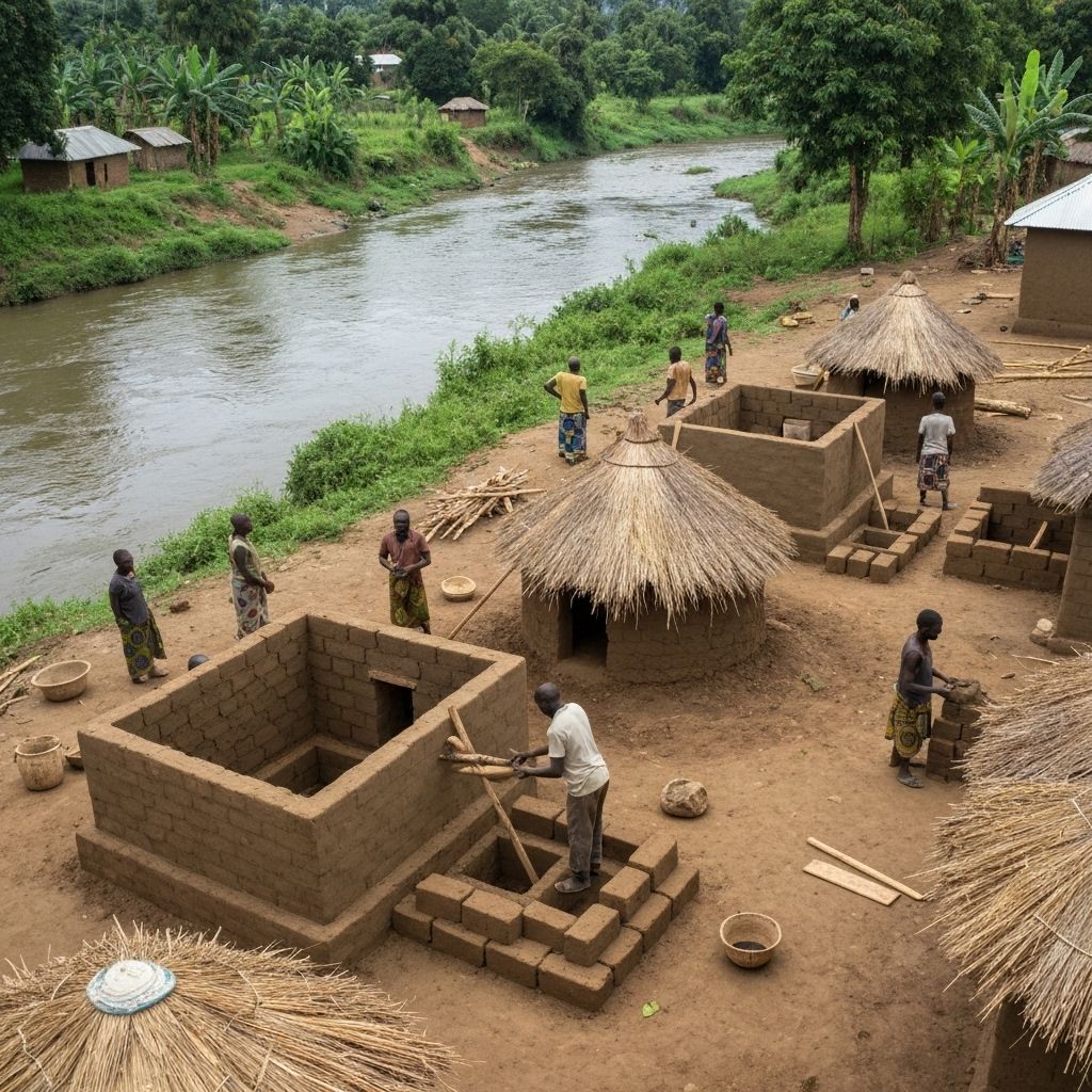 Construction de latrines à Vagnon
